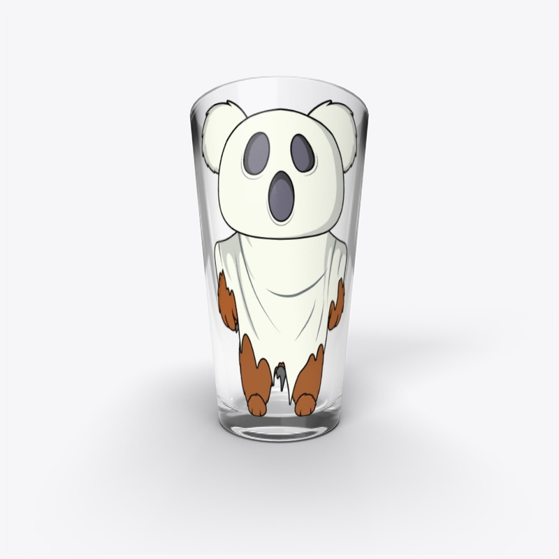 Horror Time Bear: Ghost Bear Pint Glass