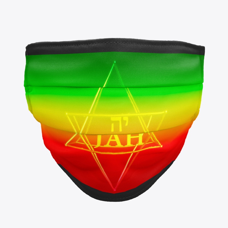 jah in hebrew with golden star of David