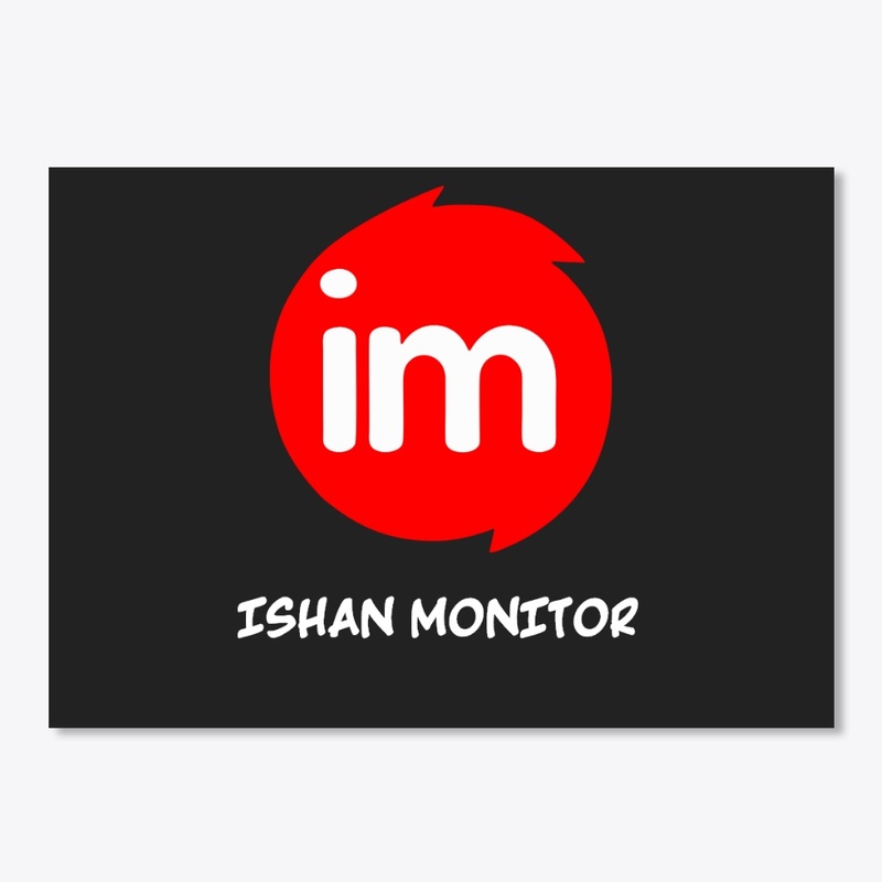 Black T-Shirt with Monitor Logo