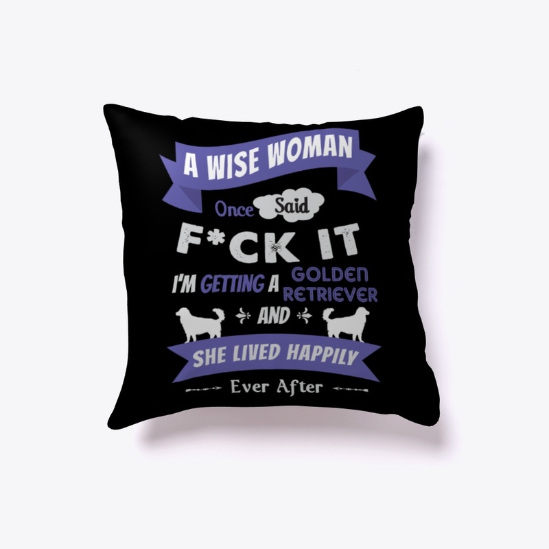 Wise Golden Retriever Woman Gift