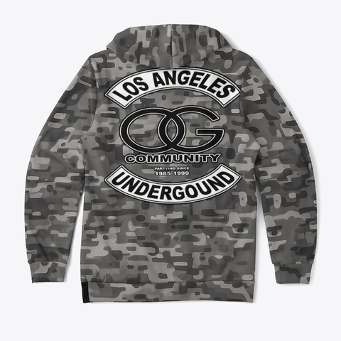 Og Digi Camo Urban Grey Black T-Shirt Back