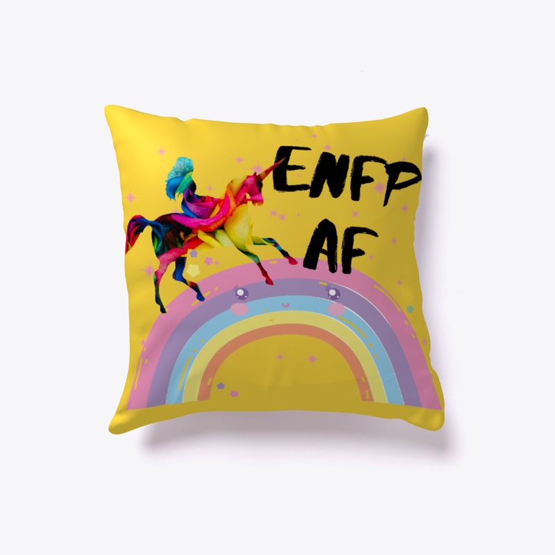 ENFP AF Funny Unicorn And Rainbow Design