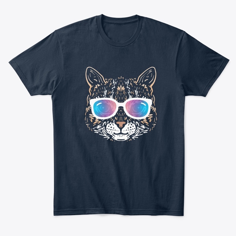Cute Cat in Sunglasses (Colored+sg04)