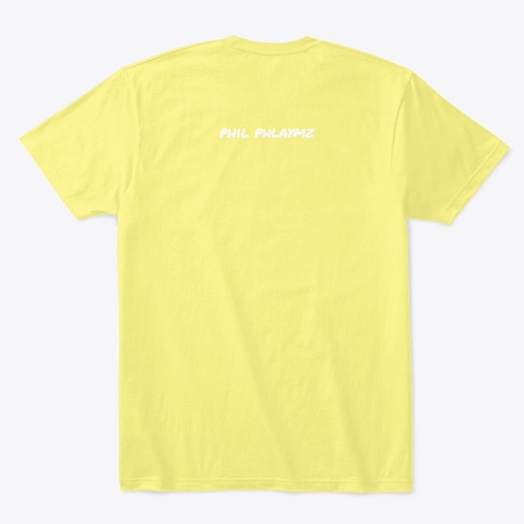 Phil Phlaymz Full Color Logo Tee 2019 Lemon Yellow  Camiseta Back