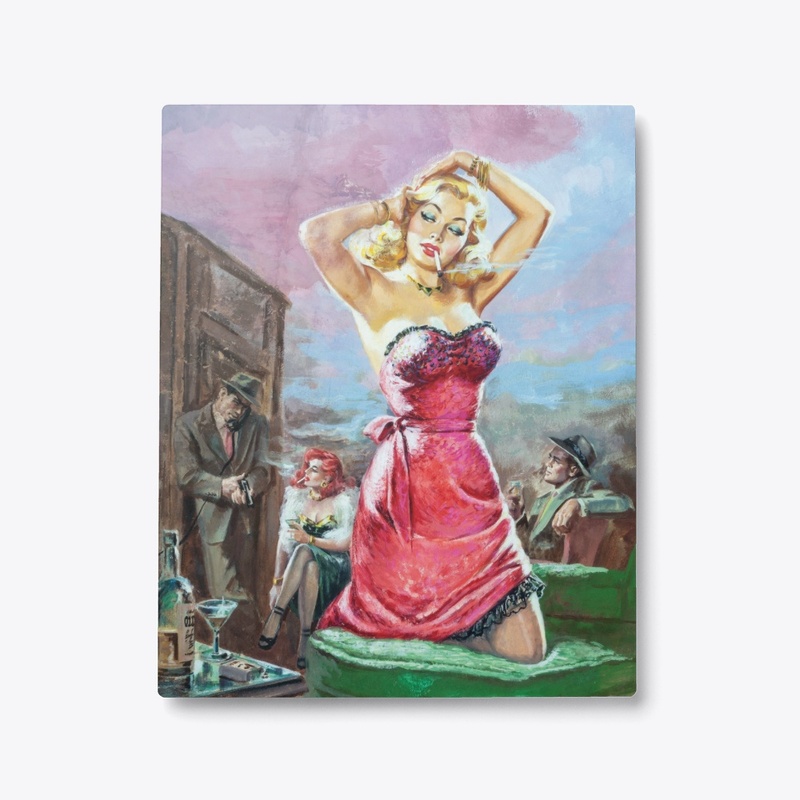 GIRLS &amp; GANGSTERS METAL PRINT