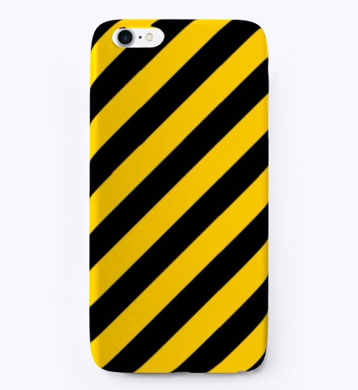 YELLOW-BLACK iPhone Case