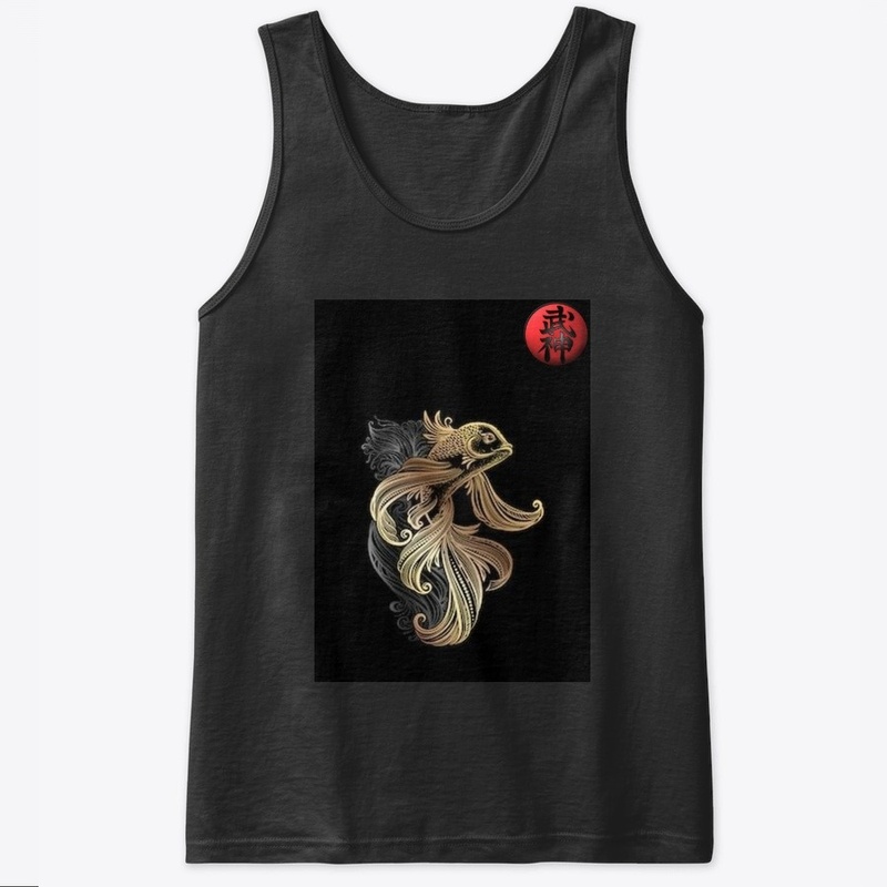 Bujinkan t shirt gold koi 