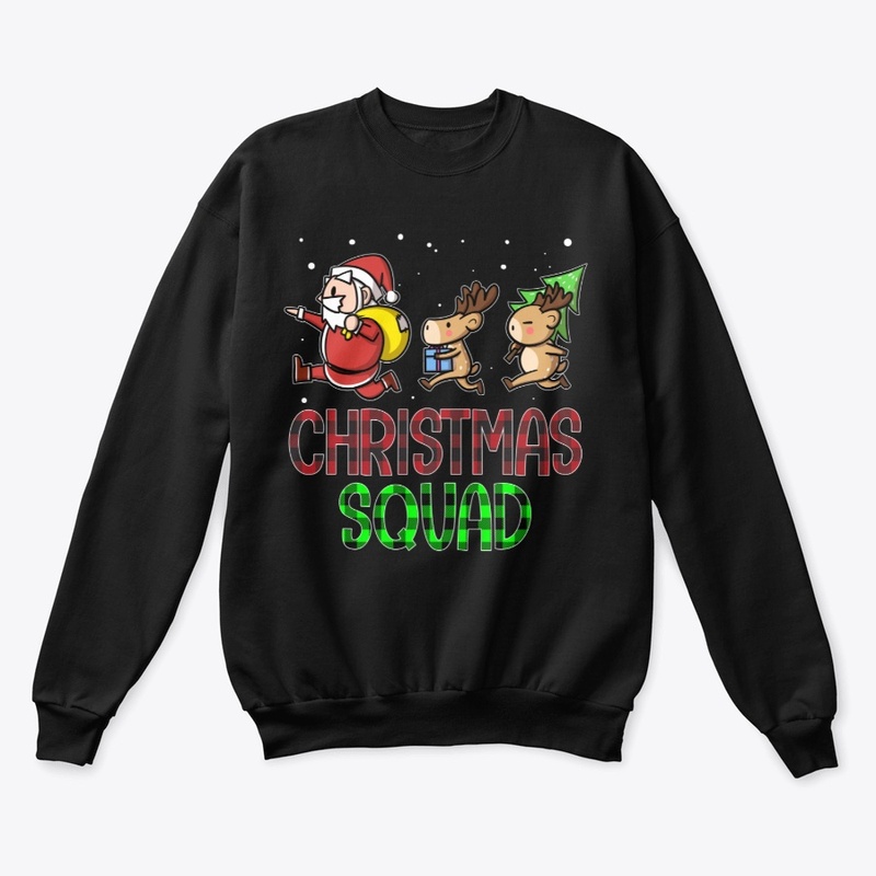 Funny Christmas Squad Santa Reindeer Kid