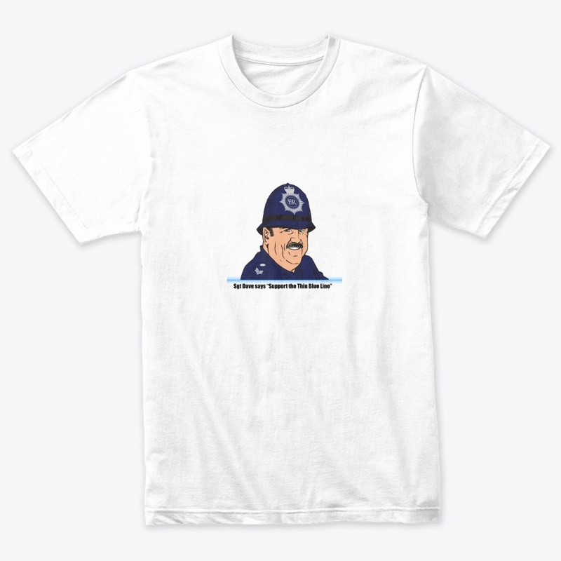Sgt Dave Thin Blue Line Mens T-shirt