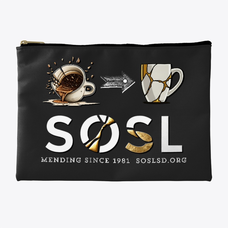 Mending keepsake pouch in darks