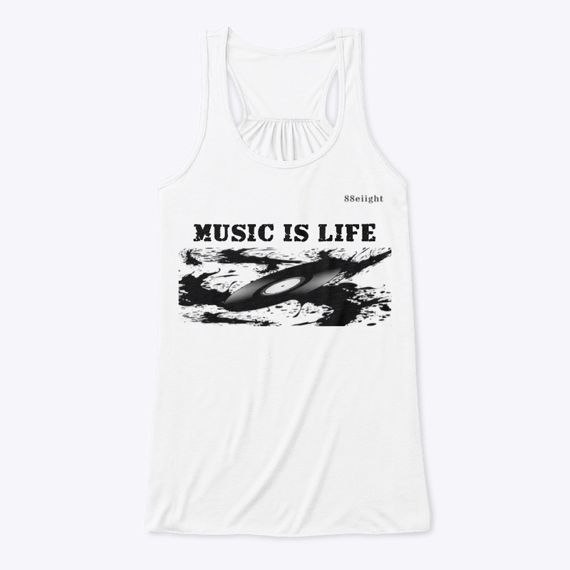 MUSIC IS LIFE TEES & TANKS 