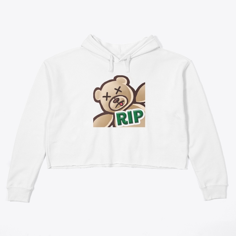 Hans RIP Emote Crop Hoodie