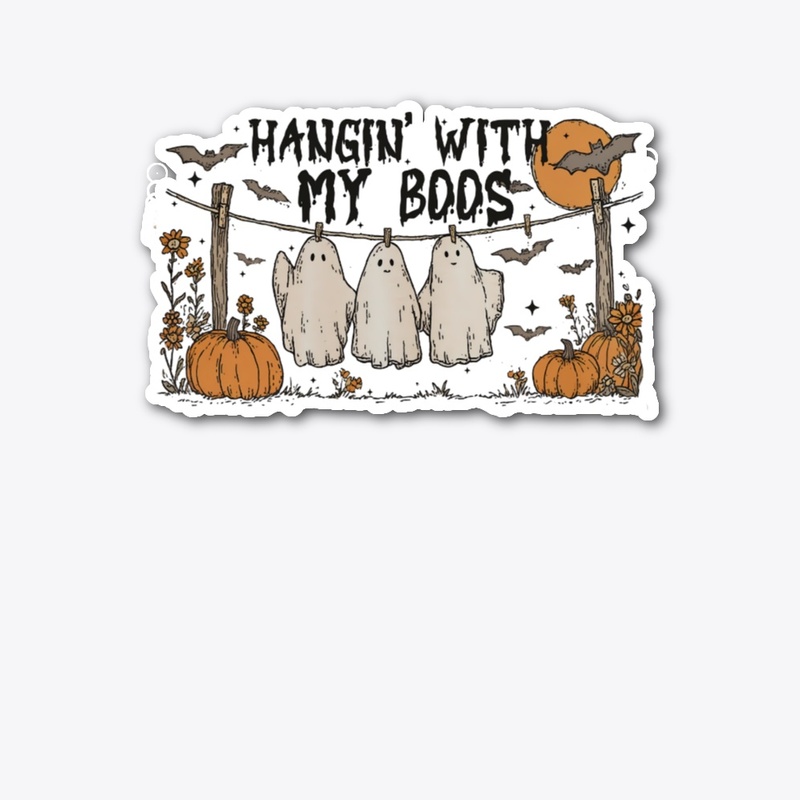Funny Hanging Ghosts Halloween