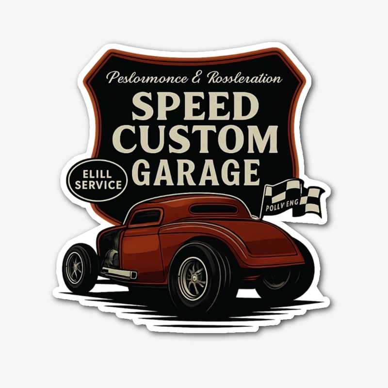 car art text t-shirt design