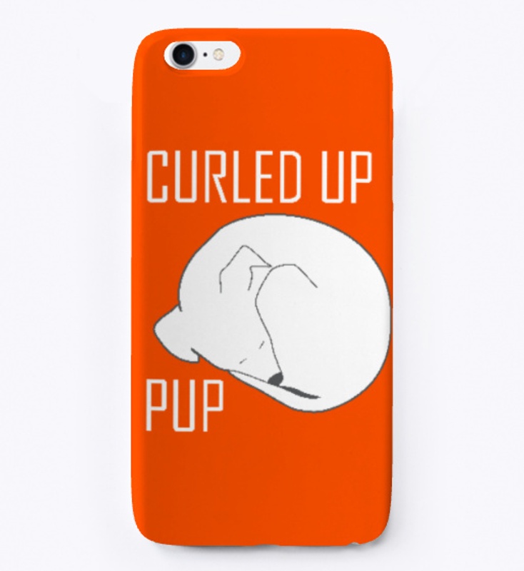 Curled Up Pup Phone Cases