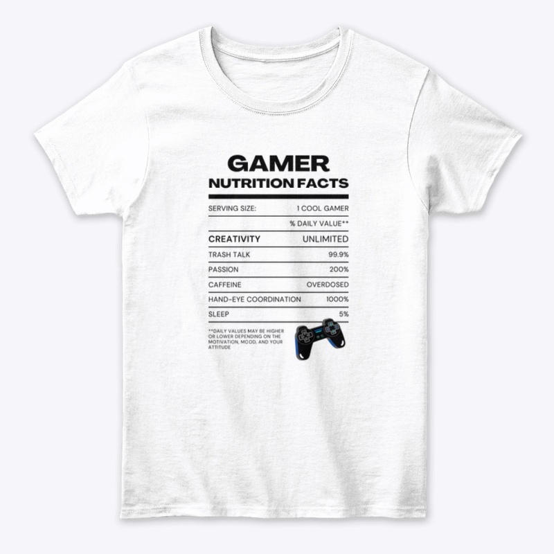 PS Gamer Nutrition Facts