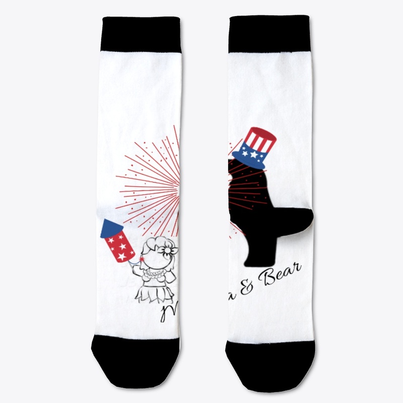 Masha & Bear 4th July Tee