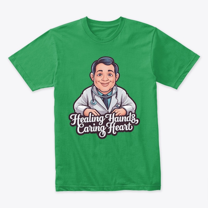 Healing Hands, Caring Heart Doctor Tee