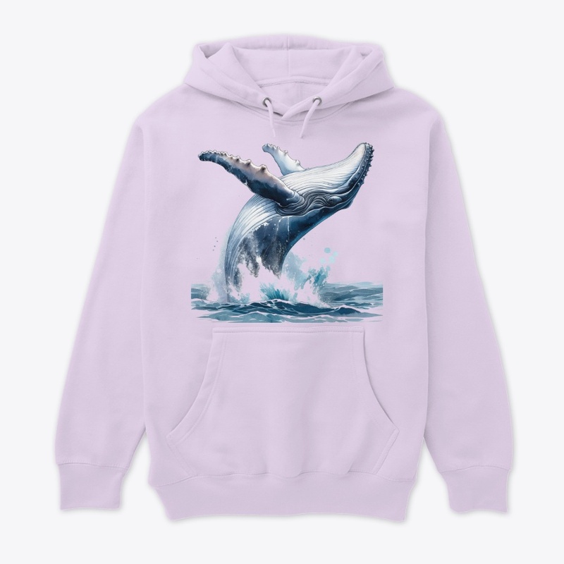 Whale Unisex Premium Pullover Hoodie