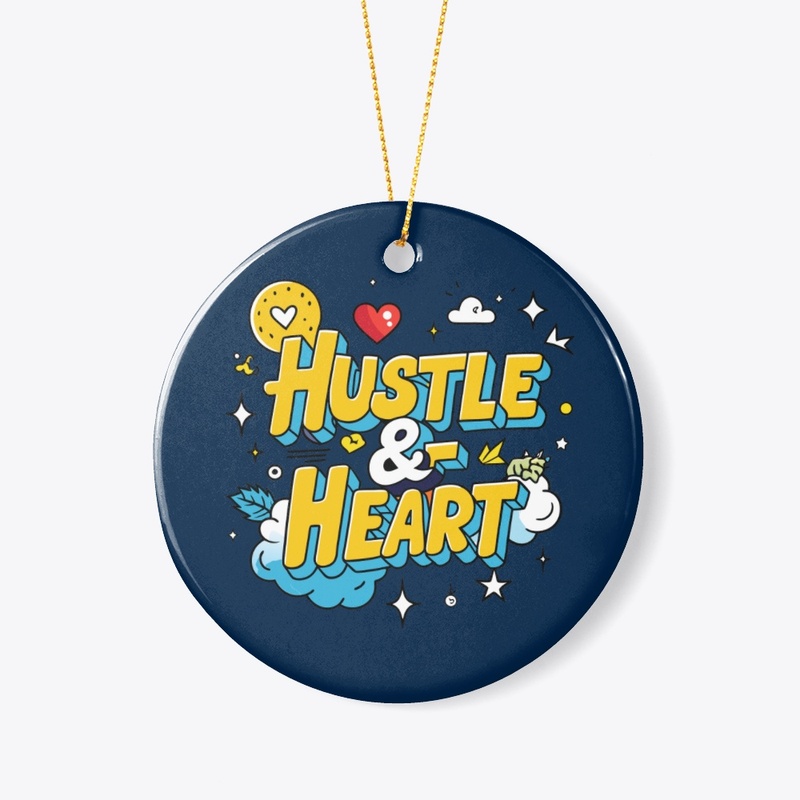 hustle and heart t-shirts design