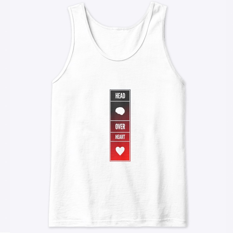 Head over Heart - Red and Black