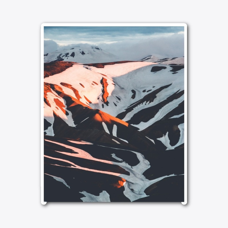 Iceland Snow Capped Mountain