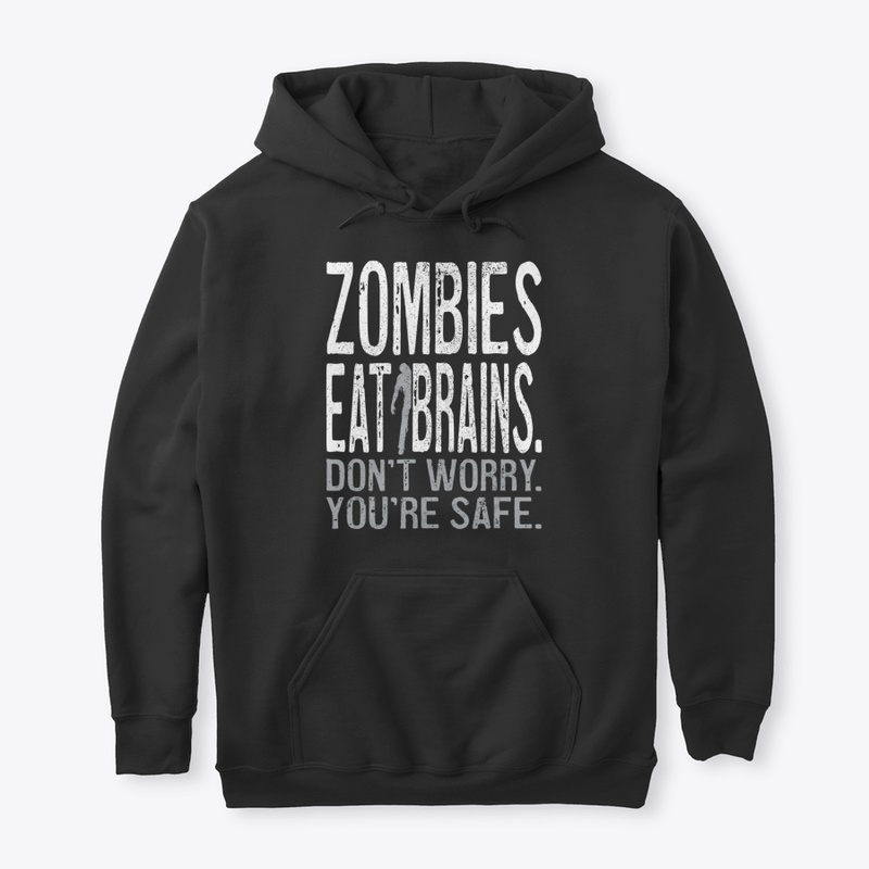 Funny Zombies Eat Brains Halloween T Shi