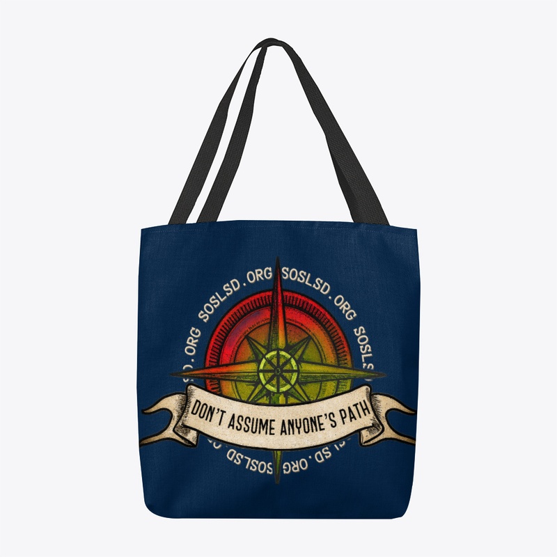 Pathfinder printed tote holiday red/grn