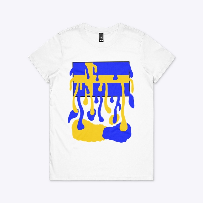Sweden flag liquid.