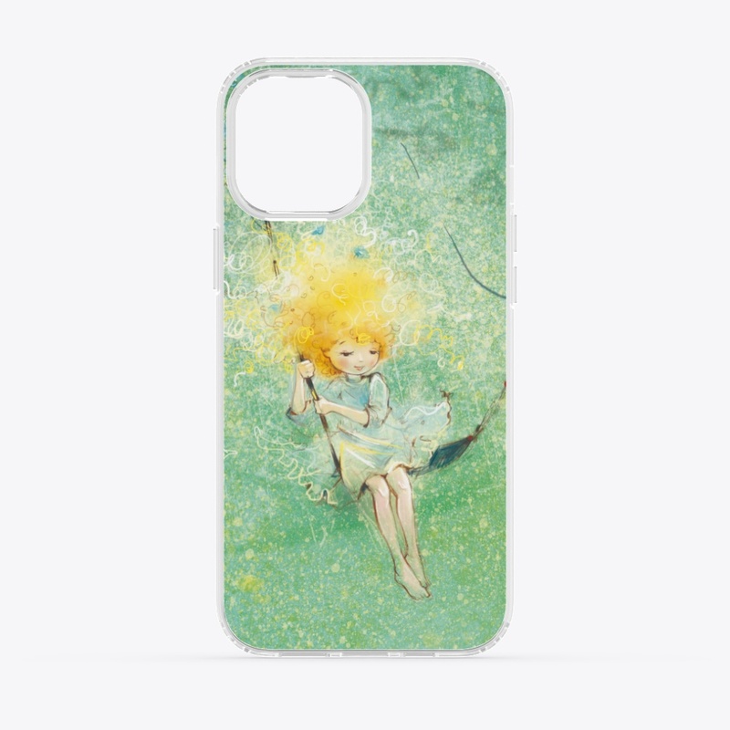 Girl and fireflies