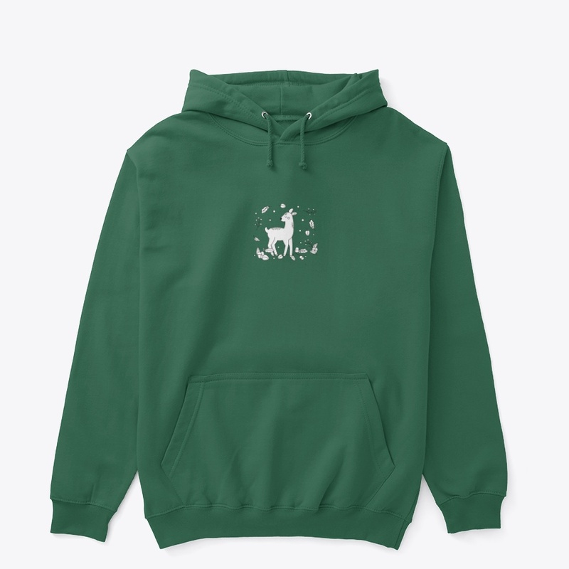 Deer with eyes closed