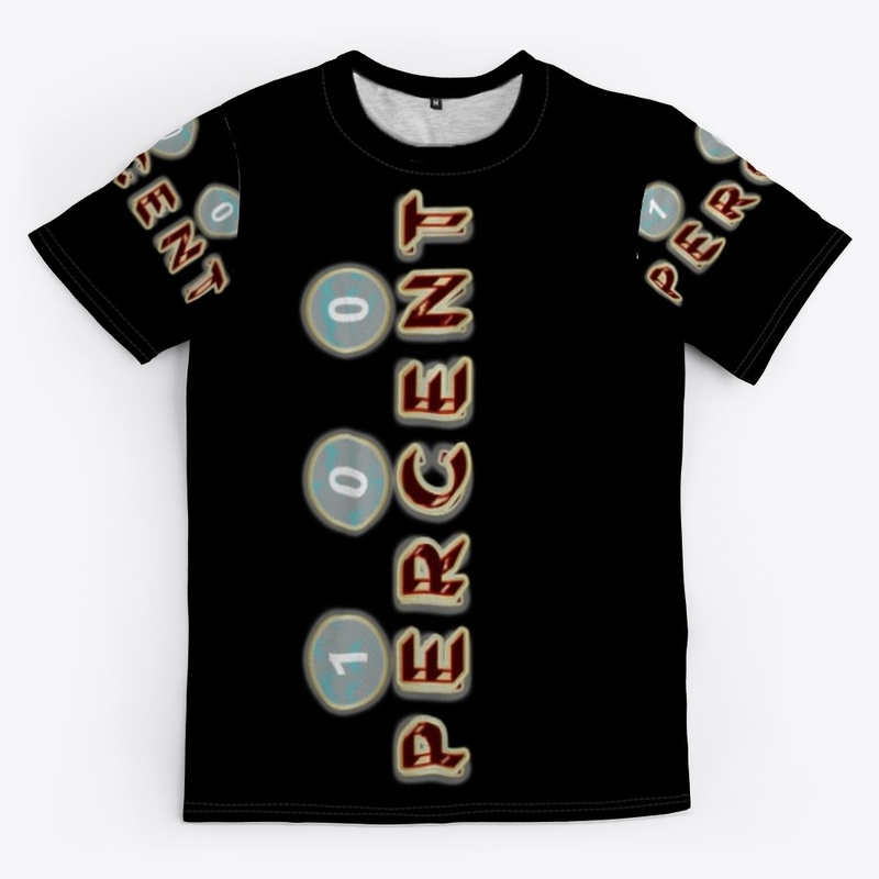 Text Tee "100 PERCENT"