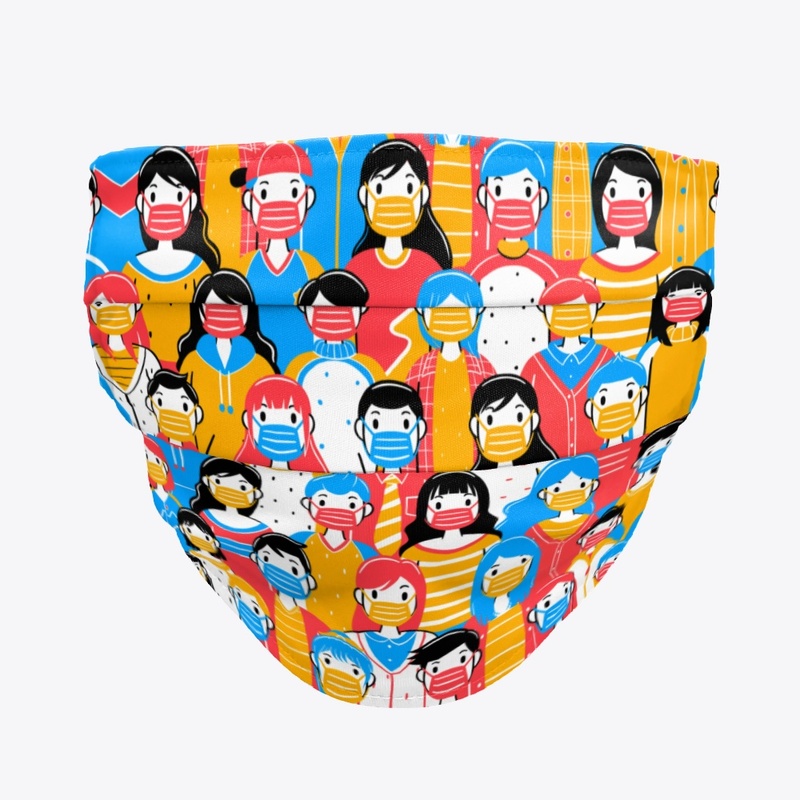 Wear A Mask Seemless Pattern