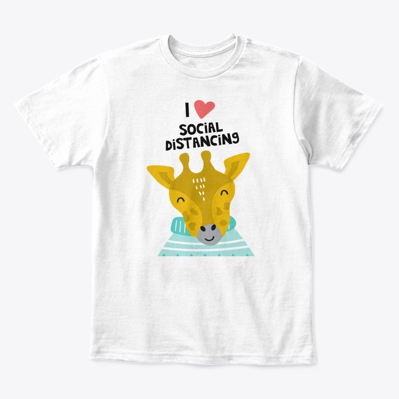 I love social distancing - kids giraffe