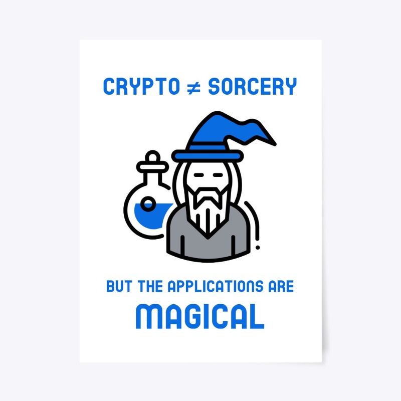 Crypto is not sorcery but magical (blue)
