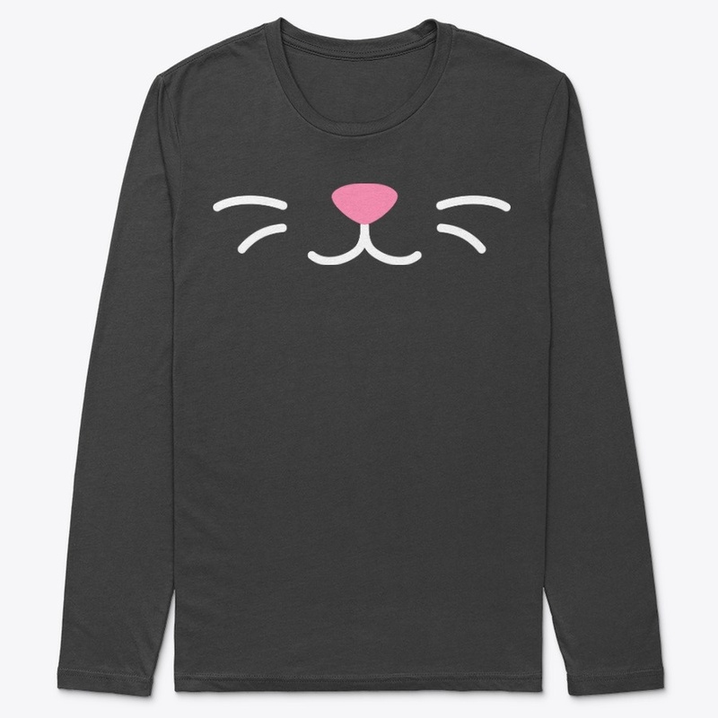 Cat lips face white
