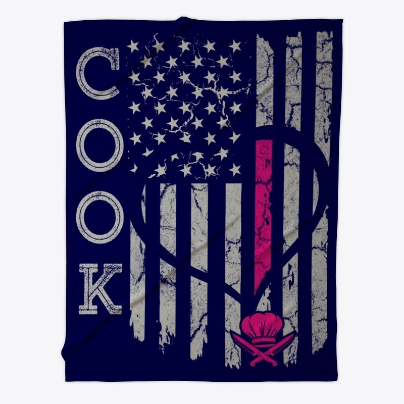 US Flag Cook Blanket