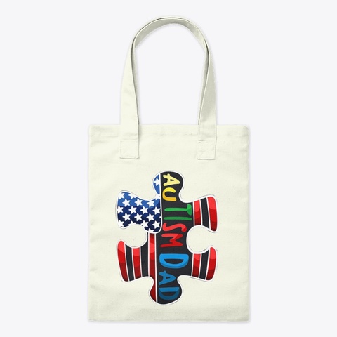 Autism Dad Natural T-Shirt Front