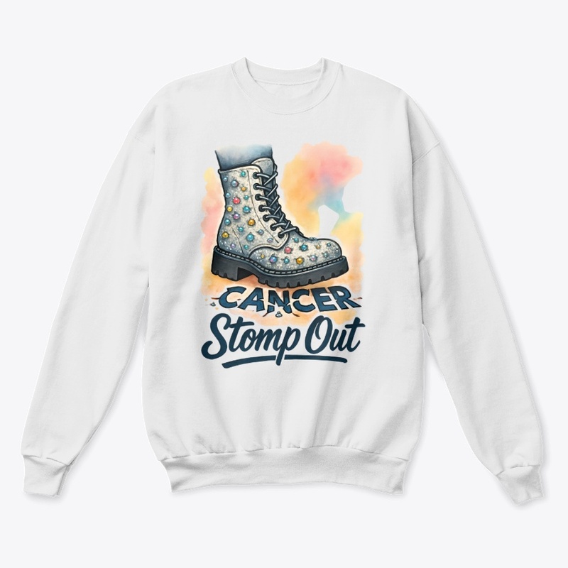 Stomp Out Cancer Boot Art