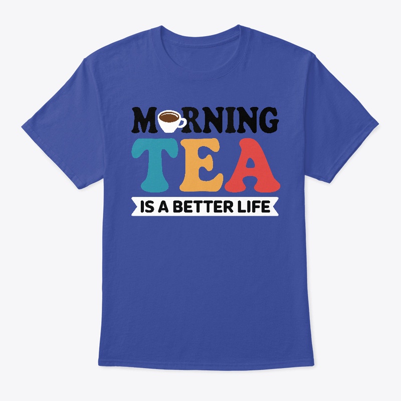 Graphics typography "Morning tea" design
