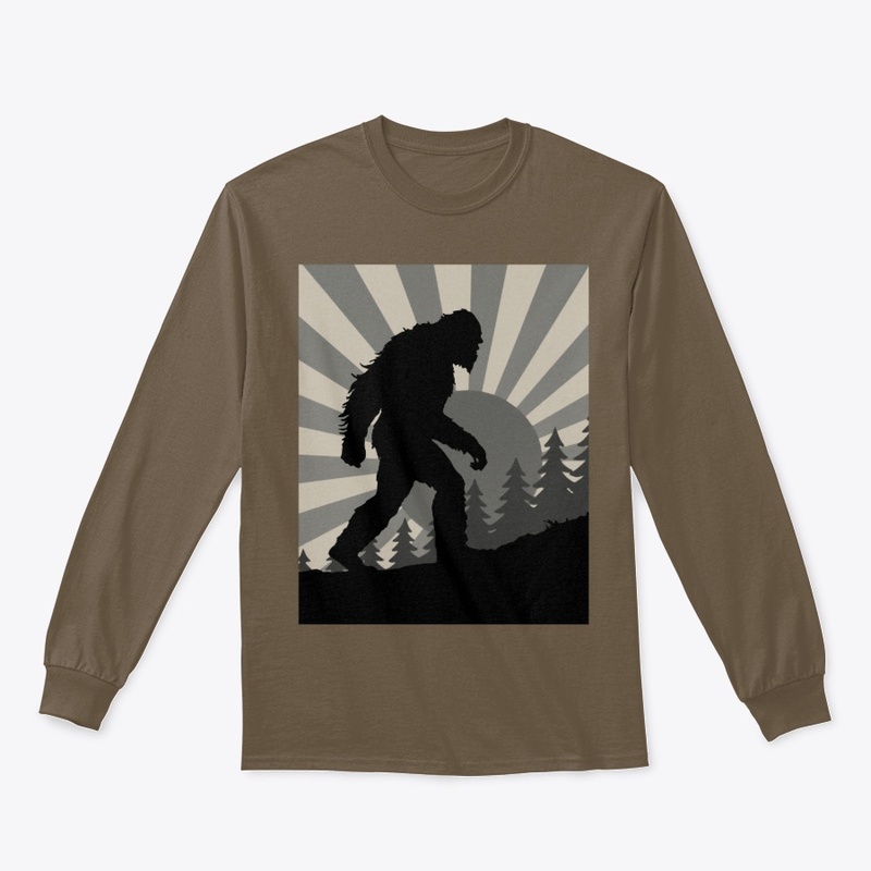 Bigfoot Forest Silhouette Sunrise Trail