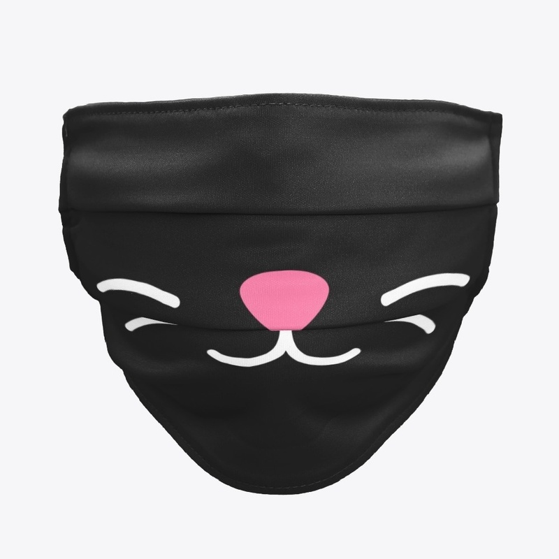 Cat lips face white