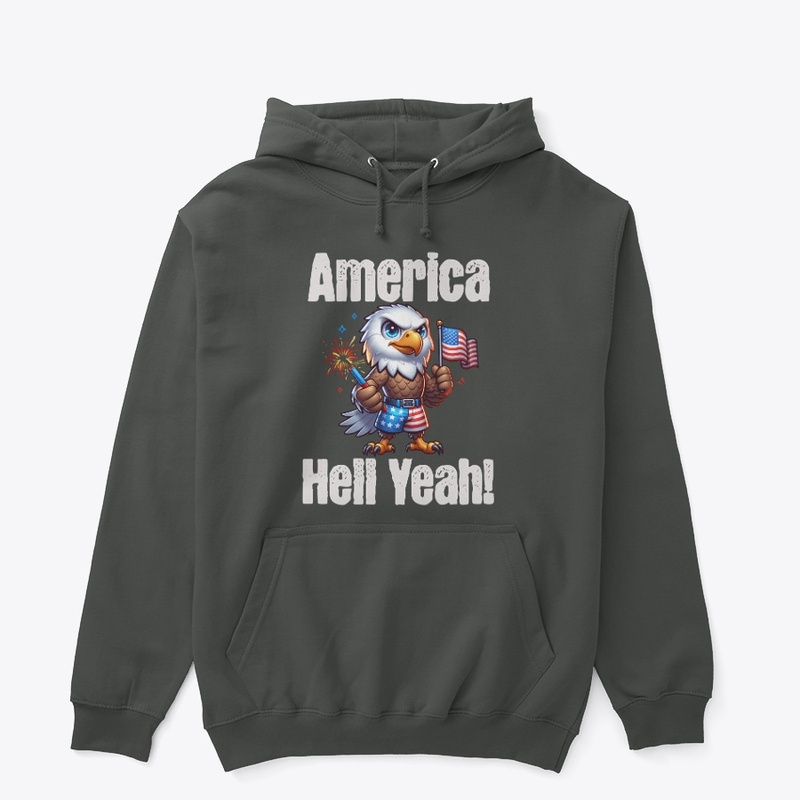 America Hell Yeah Bald Eagle Patriotic 