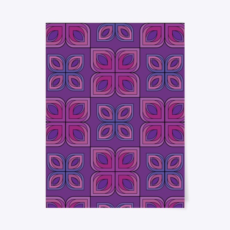 Purple Geometric Flower