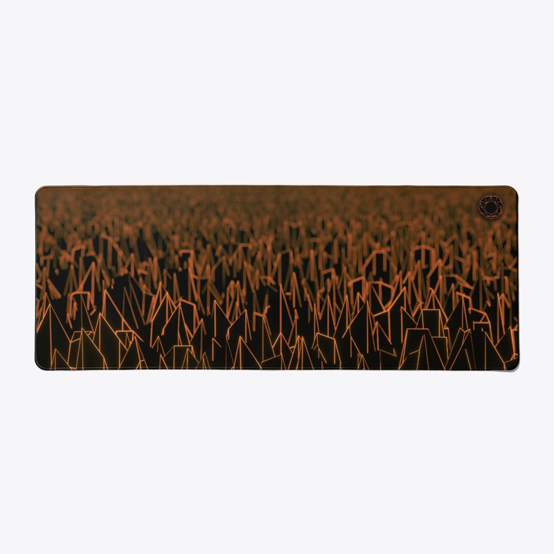 Orange Spiky Vaporwave Field Full