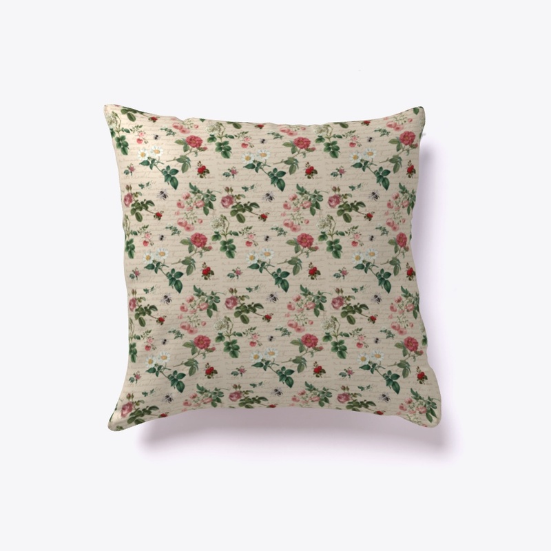 Indoor Pillow many flowers