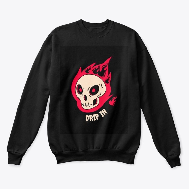 Skeleton fire drip into