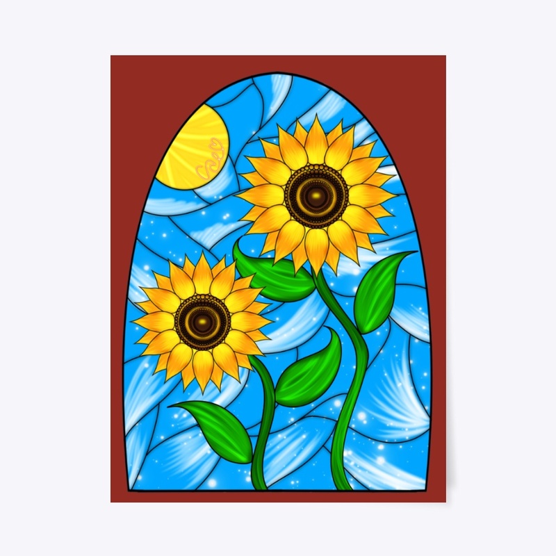 Sunflower Stained Glass