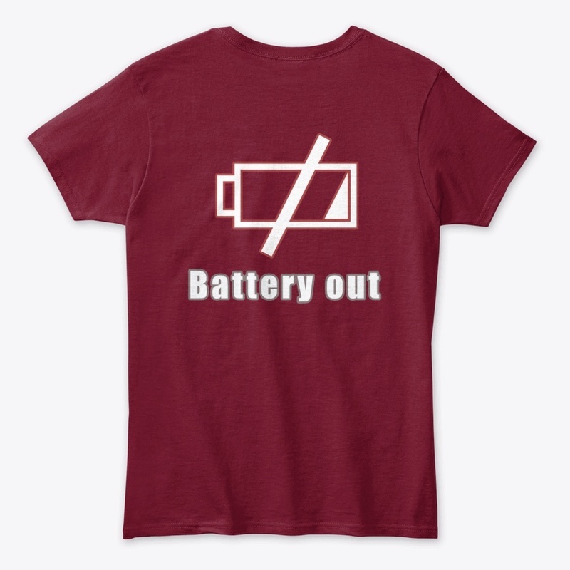 battery out logo tee.