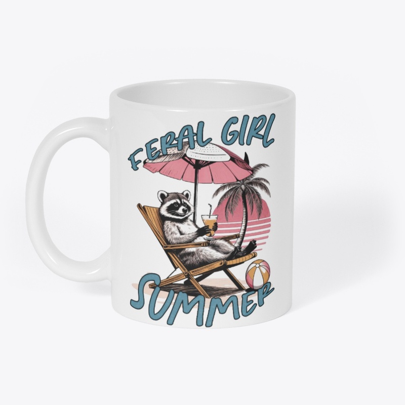 Feral Girl Summer, Beachy Raccoon